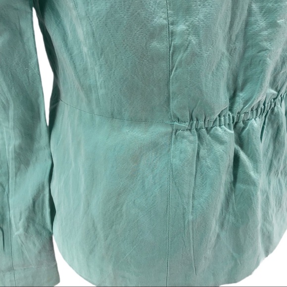 Lafayette 148 New York Blue/Green 3/4 Sleeve Blazer - Picture 8 of 11